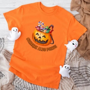 Pomarańczowa-koszulka-dziecięca-dynia-cukierek-albo-psikus.webp