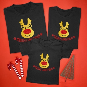 Czarne-koszulki-zestaw-rodzinny-renifer-merry-christmas.webp