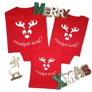 Czerwone-koszulki-komplet-rodzinny-renifer-wesołych-świąt.webp