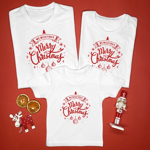 Białe-koszulki-zestaw-rodzinny-we-wish-you-a-merry-christmas.webp