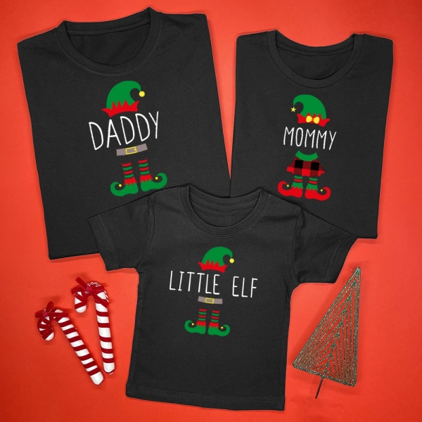 Czarne-koszulki-komplet-boże-narodzenie-elfy.webp