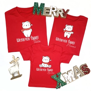 Czerwone-koszulki-komplet-boże-narodzenie-misiaki.webp