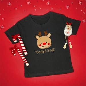 Czarna-koszulka-dziecięca-boże-narodzenie-reniferek.webp