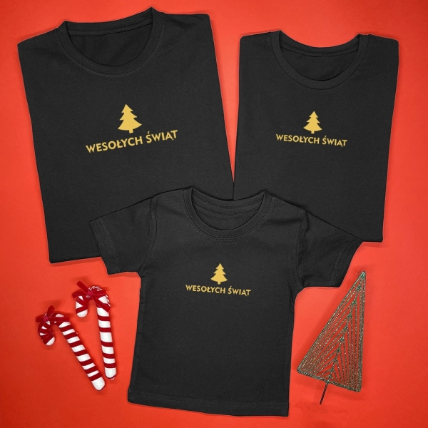 Czarne-koszulki-komplet-boże-narodzenie-wesołych-świąt.webp