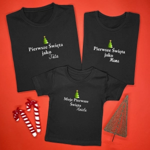 Moje Pierwsze Święta / Pierwsze Święta Jako Tata Mama świąteczny zestaw dla rodziny
