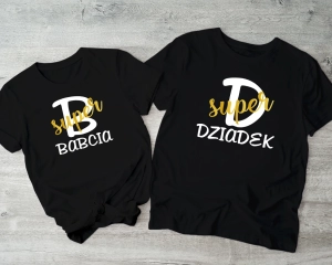 Damska-i-męska-czarne-super-babcia-dziadek.webp