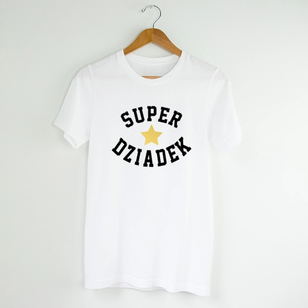 Biała-koszulka-super-dziadek-z-gwiazdą.webp