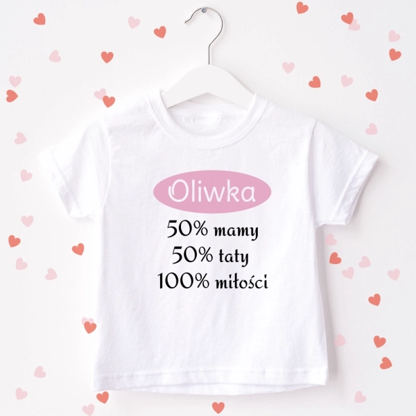 Biała-koszulka-dziecięca-100-procent-miłości.webp