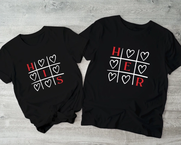 Czarne-koszulki-his-her-kółko-i-krzyżyk.webp