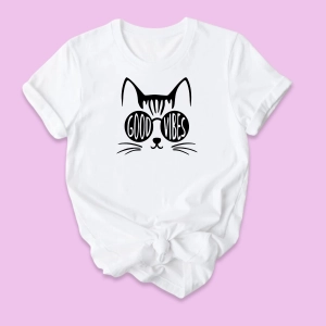 Koszulka damska z nadrukiem Good Vibes