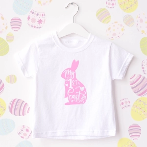 Biała-koszulka-dziecięca-wielkanoc-first-easter.webp