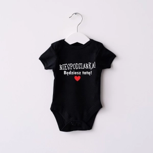 Niespodzianka! Będziesz tatą! Body lub koszulka z informacją o ciąży