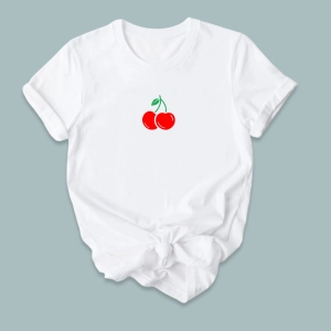 Koszulka cherry z nadrukiem wiśni