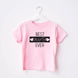 Best-daughter-ever-różowa-koszulka-dla-dziewczynki.webp
