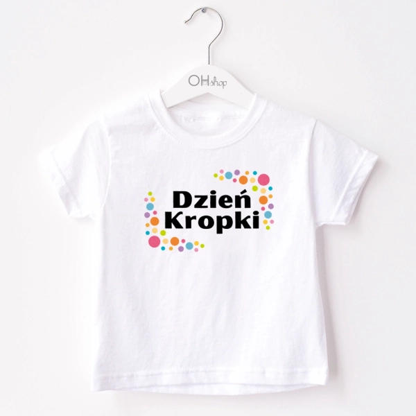 Biała-koszulka-dziecięca-dzien-kropki-2.webp