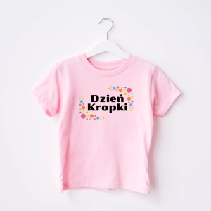 Rozowa-koszulka-dziecięca-dzien-kropki-2.webp