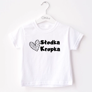 Biała-koszulka-dziecięca-słodka-kropka.webp
