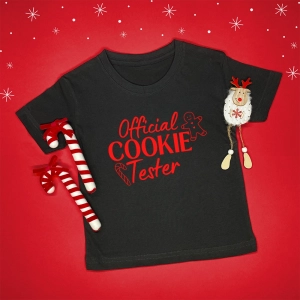 Official Cookie Tester świąteczna koszulka lub body dla dziecka