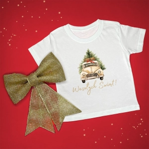 Pickup Truck z choinką świąteczna koszulka lub body dla dziecka