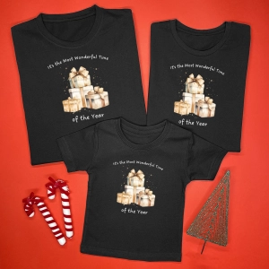 The Most Wonderful Time koszulki dla rodziny na Boże Narodzenie