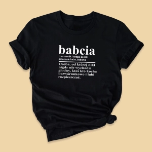 Czarna-koszulka-z-nadrukiem-definicja-slowa-babcia.webp