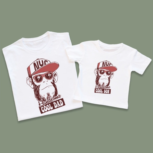 Komplet-bialych-koszulek-tata-syn-handsome-cool-dad-son.webp