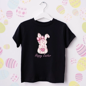 Wielkanocna koszulka lub body Happy Easter dla dziewczynki