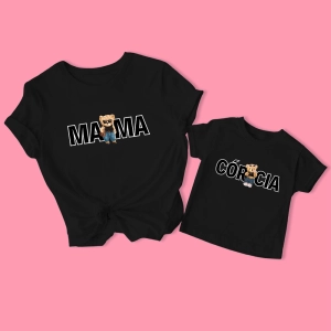 Zestaw-czarnych-koszulek-mama-corcia-misie-niedzwiadki.webp