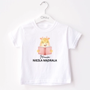 Biała-koszulka-dziecięca-niezła-mądrala.webp