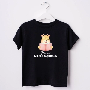 Czarna-koszulka-dziecięca-niezła-mądrala.webp
