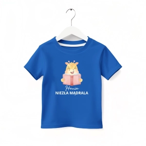 Niebieska-koszulka-dziecieca-niezła-mądrala.webp