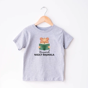 Szara-koszulka-dziecięca-niezły-mądrala.webp