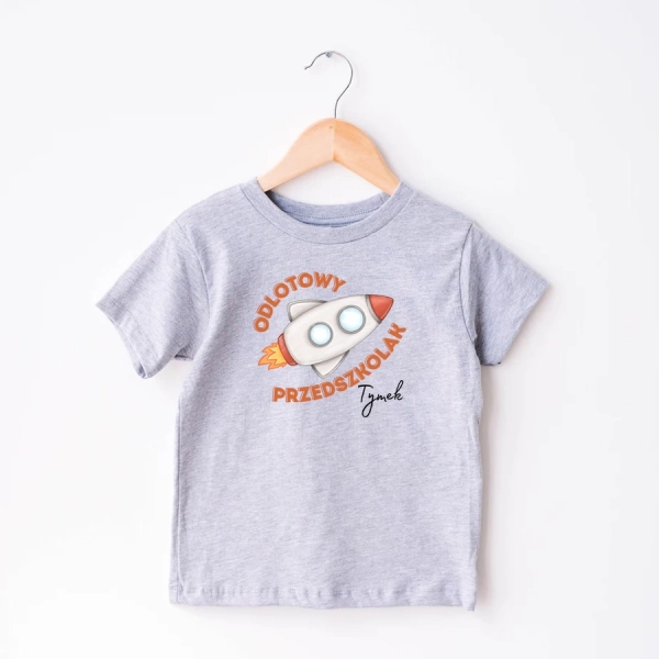 Szara-koszulka-dziecięca-odlotowy-przedszkolak.webp