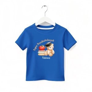 Niebieska-koszulka-dziecieca-super-przedszkolaczek.webp