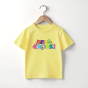 Zolta-koszulka-dziecieca-dzień-kropki.webp