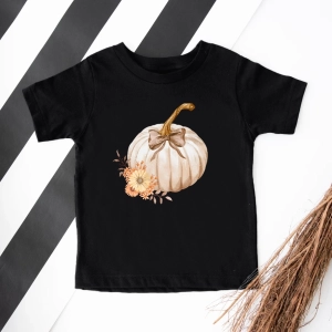 Czarna koszulka halloween-dynia-boho.webp