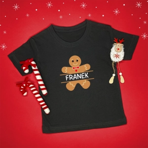 Czarna-koszulka-dziecięca-boże-narodzenie-personalizowane-ciasteczko.webp