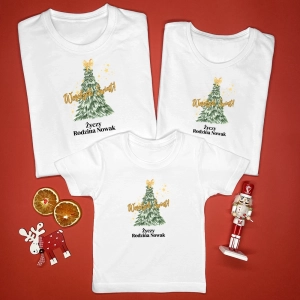 Białe-koszulki-komplet-boże-narodzenie-choinka.webp