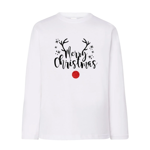 Biala-koszulka-dziecieca-dlugi-rekaw-merry-christmas-nosek-brokat.webp