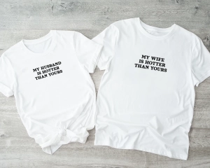 Komplet matching koszulek my wife/husband is hotter than yours 