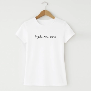 Damska koszulka z nadrukiem po*ebie mnie zaraz