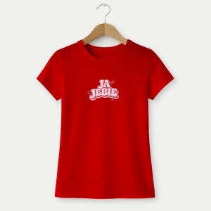 Koszulka-damska-czerwona-ja-jbie.webp
