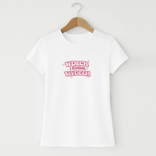 Koszulka-damska-biala-wdech-i-wydech-retro.webp
