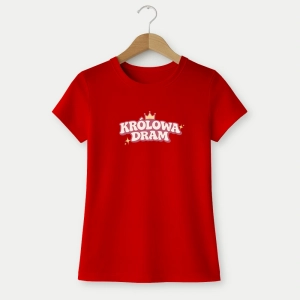 Koszulka-damska-czerwona-krolowa-dram-retro.webp