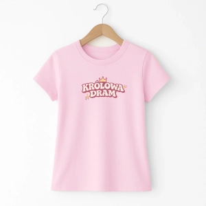 Koszulka-damska-rozowa-krolowa-dram-retro.webp