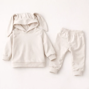 Komplet dresowy bluza z uszami zajączka i spodnie