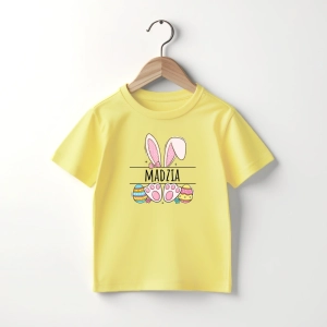 Zolta-koszulka-dziecieca-imie-zajaczek.webp
