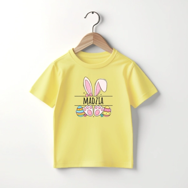 Zolta-koszulka-dziecieca-imie-zajaczek.webp