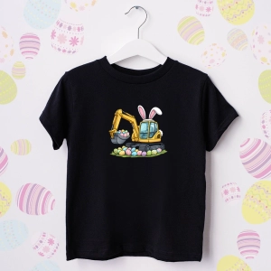 Czarna-koszulka-dziecięca-wielkanoc-koparka.webp