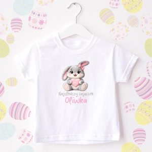Personalizowana koszulka lub body dziecięce najsłodszy zajączek